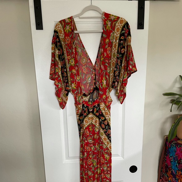 SPELL Lolita Cut-out Maxi Dress in Campfire - Picture 6 of 7